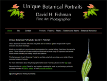 Tablet Screenshot of fishmanbotanicalportraits.com